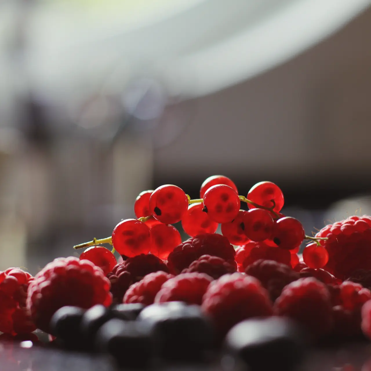 Assortment of red berries